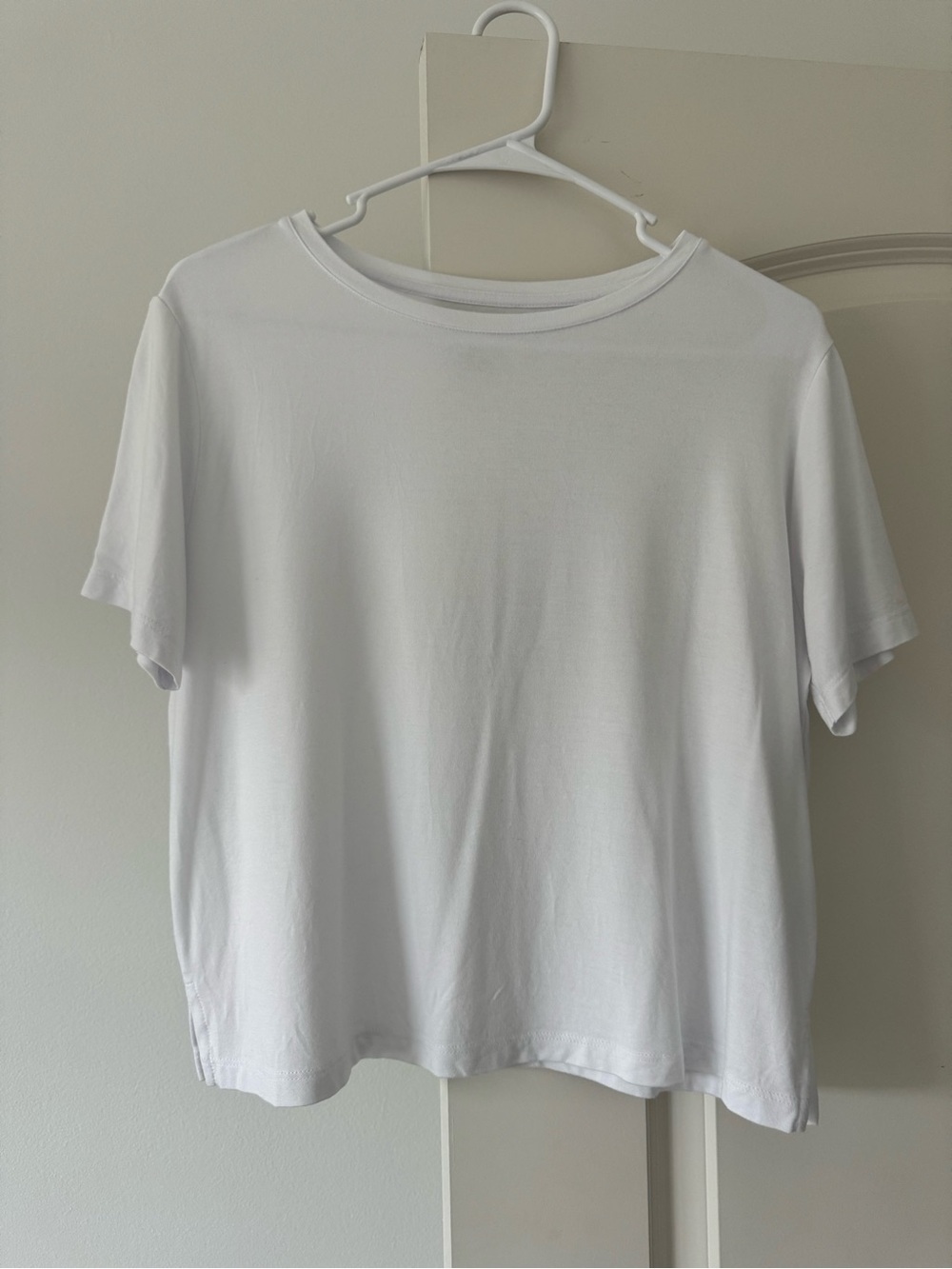 Classic White Short-Sleeve Crewneck Tee